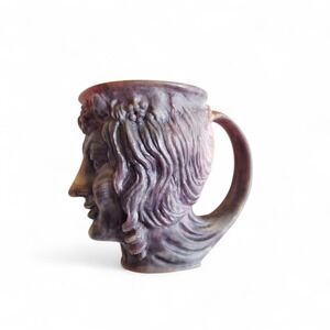 Vintage Incolay Stone Greek Goddess Wine Cup Mug